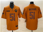 Chicago Bears #51 Dick Butkus 2023 Brown Salute To Service Limited Jersey