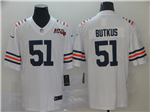 Chicago Bears #51 Dick Butkus 2019 Alternate White 100th Season Classic Limited Jersey
