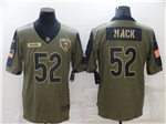 Chicago Bears #52 Khalil Mack 2021 Olive Salute To Service Limited Jersey