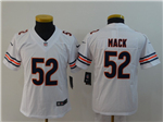 Chicago Bears #52 Khalil Mack Youth White Vapor Limited Jersey