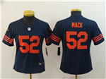 Chicago Bears #52 Khalil Mack Women's Alternate Blue Vapor Limited Jersey