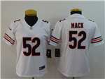 Chicago Bears #52 Khalil Mack Women's White Vapor Limited Jersey