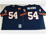 Chicago Bears #54 Brian Urlacher Throwback Navy Blue Jersey with Bear Patch