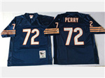 Chicago Bears #72 William Perry Throwback Navy Blue Jersey