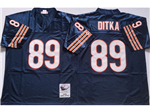 Chicago Bears #89 Mike Ditka Throwback Navy Blue Jersey