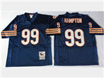 Chicago Bears #99 Dan Hampton Throwback Navy Blue Jersey