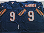 Chicago Bears #9 Jim McMahon Throwback Navy Blue Jersey