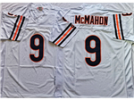 Chicago Bears #9 Jim McMahon Throwback White Jersey