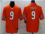 Chicago Bears #9 Nick Foles Orange Vapor Limited Jersey