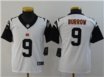 Cincinnati Bengals #9 Joe Burrow Youth White Alternate Vapor Limited Jersey