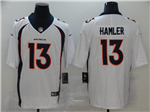Denver Broncos #13 KJ Hamler White Vapor Limited Jersey