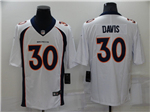Denver Broncos #30 Terrell Davis White Vapor Limited Jersey