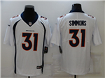 Denver Broncos #31 Justin Simmons White Vapor Limited Jersey