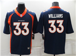 Denver Broncos #33 Javonte Williams Blue Vapor Limited Jersey