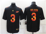 Denver Broncos #3 Russell Wilson Black Colorful Fashion Limited Jersey