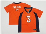 Denver Broncos #3 Russell Wilson Toddler Orange Vapor Limited Jersey