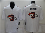 Denver Broncos #3 Russell Wilson White Shadow Logo Limited Jersey