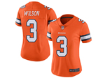 Denver Broncos #3 Russell Wilson Women's Orange Color Rush Limited Jersey