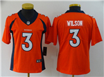 Denver Broncos #3 Russell Wilson Women's Orange Vapor Limited Jersey