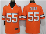Denver Broncos #55 Bradley Chubb Orange Color Rush Limited Jersey