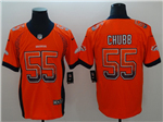 Denver Broncos #55 Bradley Chubb Orange Drift Fashion Limited Jersey
