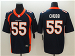 Denver Broncos #55 Bradley Chubb Blue Vapor Limited Jersey