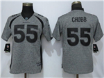 Denver Broncos #55 Bradley Chubb Women's Gray Gridiron Gray Limited Jersey