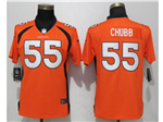 Denver Broncos #55 Bradley Chubb Women's Orange Vapor Limited Jersey
