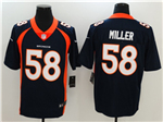 Denver Broncos #58 Von Miller Navy Blue Vapor Limited Jersey