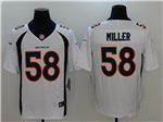 Denver Broncos #58 Von Miller White Vapor Limited Jersey