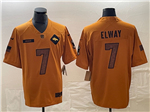 Denver Broncos #7 John Elway 2023 Brown Salute To Service Limited Jersey