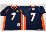Denver Broncos #7 John Elway 1997 Throwback Blue Jersey