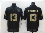 Cleveland Browns #13 Odell Beckham Jr. 2020 Black Camo Salute To Service Limited Jersey