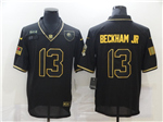 Cleveland Browns #13 Odell Beckham Jr. 2020 Black Gold Salute To Service Limited Jersey