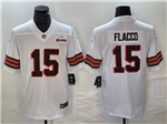 Cleveland Browns #15 Joe Flacco White 1946 Collection Vapor Limited Jersey
