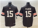 Cleveland Browns #15 Joe Flacco Brown Vapor Limited Jersey
