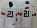 Cleveland Browns #21 Denzel Ward 2020 White Vapor Limited Jersey