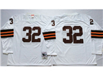 Cleveland Browns #32 Jim Brown 1964 Throwback White Jersey