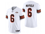 Cleveland Browns #6 Baker Mayfield White 1946 Collection Vapor Limited Jersey