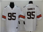 Cleveland Browns #95 Myles Garrett 2020 White Vapor Limited Jersey