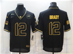Tampa Bay Buccaneers #12 Tom Brady 2020 Black Gold Salute To Service Limited Jersey