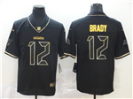 Tampa Bay Buccaneers #12 Tom Brady Black Gold Vapor Limited Jersey