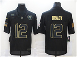Tampa Bay Buccaneers #12 Tom Brady 2020 Black Salute To Service Limited Jersey