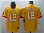 Tampa Bay Buccaneers #12 Tom Brady Orange Vapor Limited Jersey