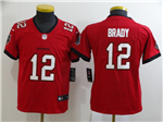 Tampa Bay Buccaneers #12 Tom Brady Youth 2020 Red Vapor Limited Jersey