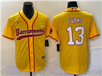 Tampa Bay Buccaneers #13 Mike Evans Orange Baseball Cool Base Jersey