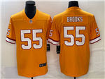 Tampa Bay Buccaneers #55 Derrick Brooks Orange Throwback Vapor Limited Jersey