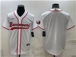 Tampa Bay Buccaneers White Baseball Cool Base Team Jersey