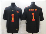 Arizona Cardinals #1 Kyler Murray Black Colorful Fashion Limited Jersey