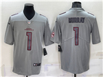 Arizona Cardinals #1 Kyler Murray Gray Atmosphere Fashion Limited Jersey